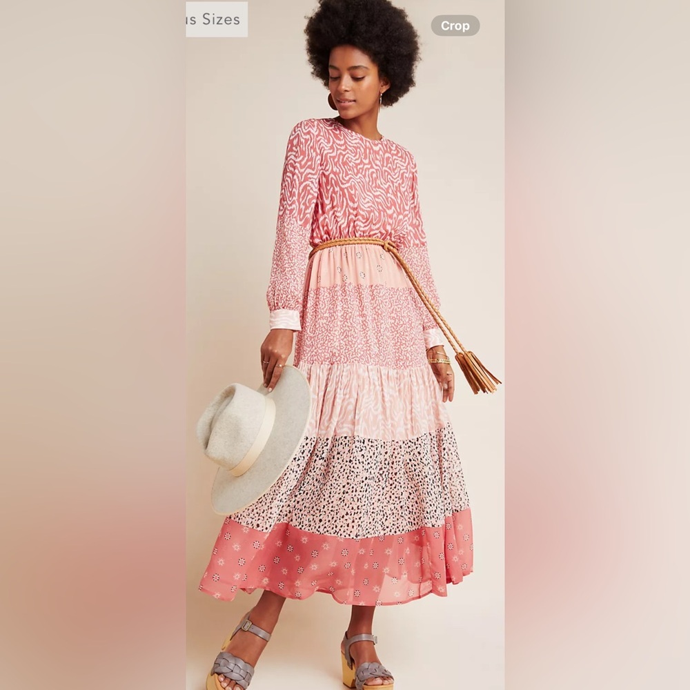 NWT Anthropologie size L Jodie maxi dress